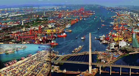 Port of Tianjin .